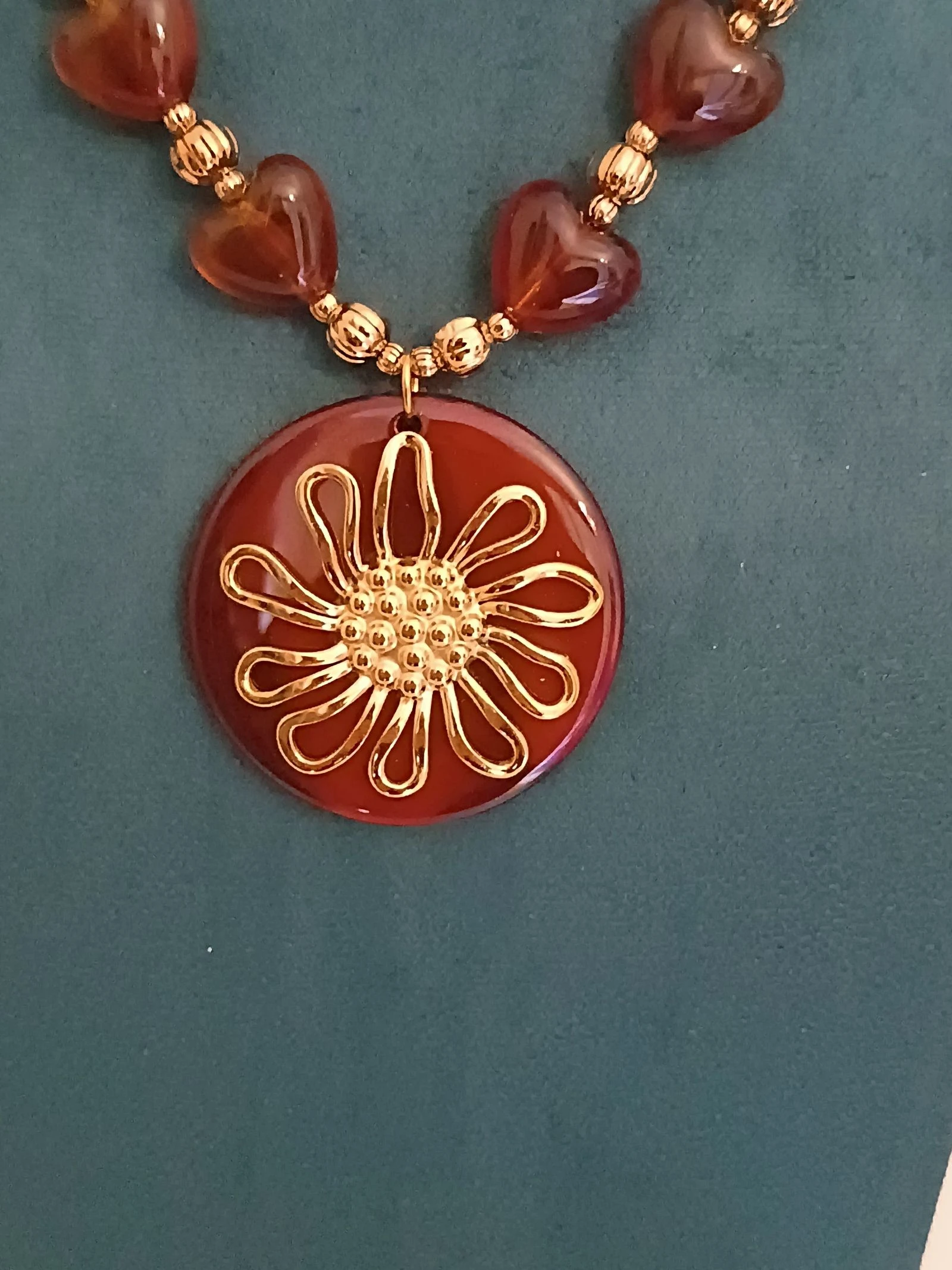 Colar Medalhão Flor – photo 3